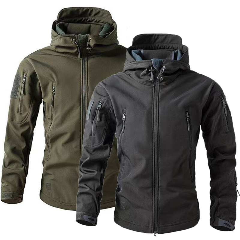 Outdoor Hunting Coat - Erkek Kış Sonbahar Sıcak Softshell Polar