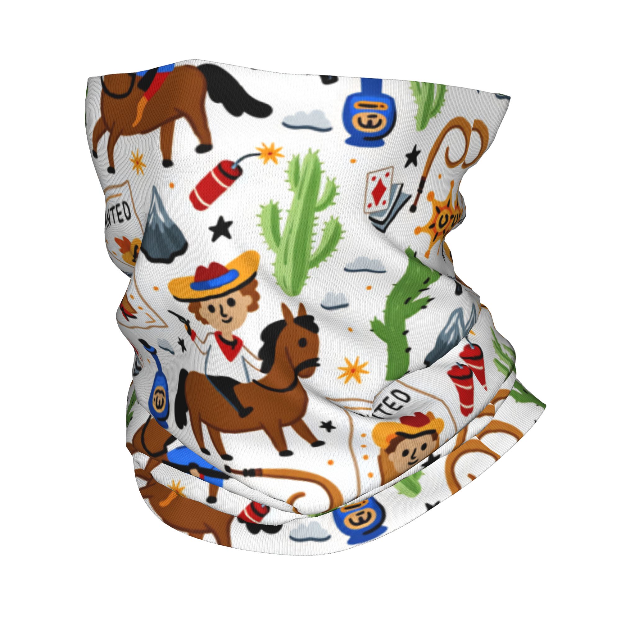 Outdoor Hunting And Fishing - Karikatür Çocuklar Batı Kovboy Balaclava Avcılık