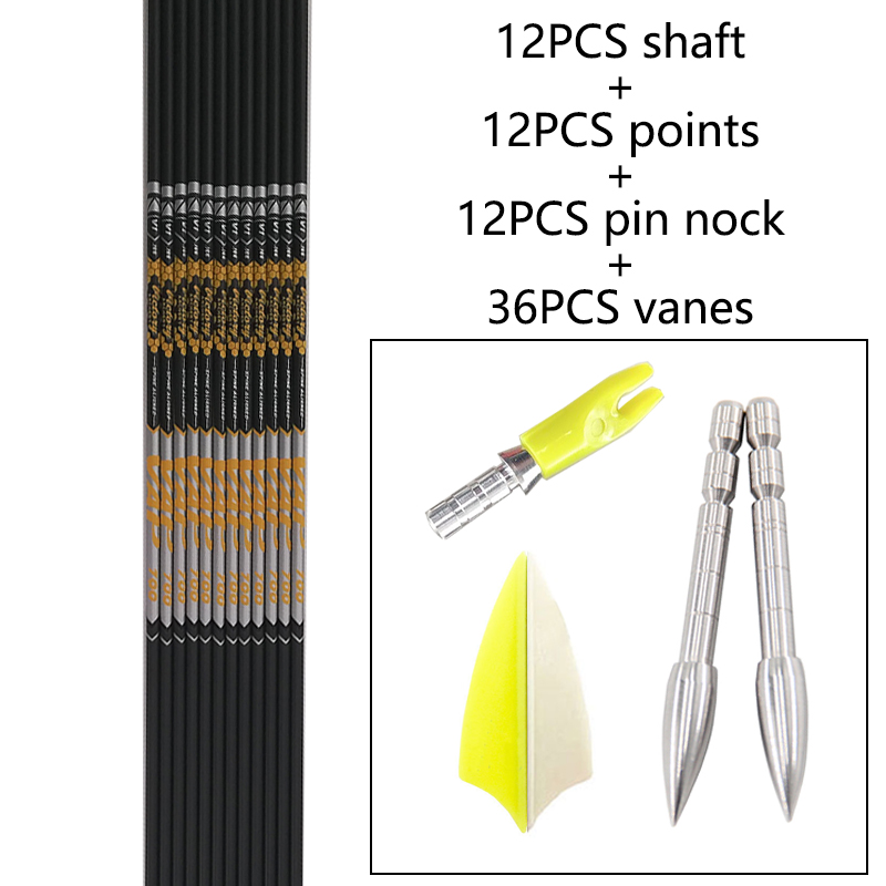 12 adet DIY Okçuluk ID 4.2mm O - Arrow Carbon Shaft incelemesi ve fiyatı